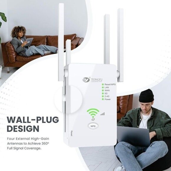 1200Mbps AP Repeater Router WiFi Extender Booster - Picture 6 of 8